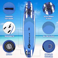 Goplus 11’ Inflatable Stand Up Paddle Board Sup W/carrying Bag Aluminum Paddle