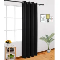 84" Or 63" Blackout Curtain For Bedroom Living Room Darkening Window Curtains, 1 Panel