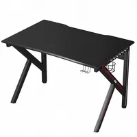 Gaming Desk Gamers Computer Table E-sports K-shaped W/ Cup Holder Hook Home New