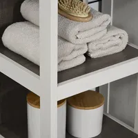 Floor Standing 4 Tier Bathroom Storage Shelf, Display Rack