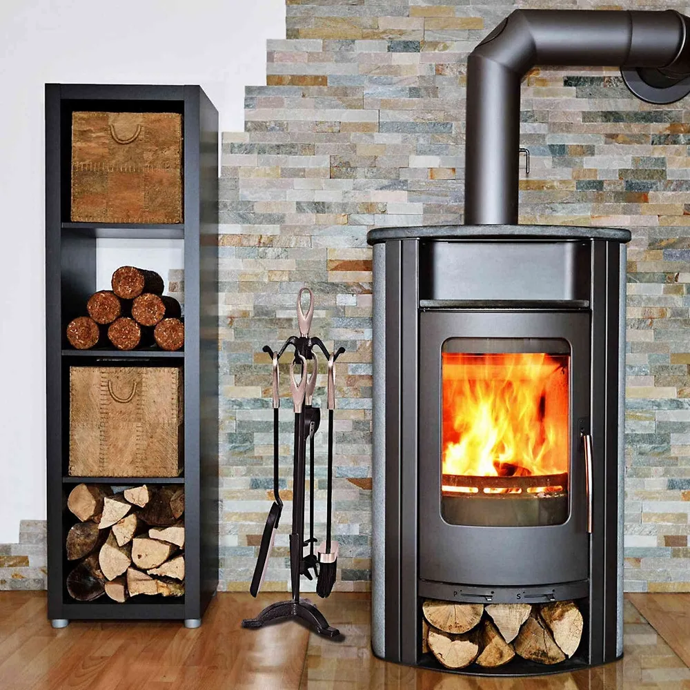 Costway 5 Pcs Hearth Tool Fireplace Set Fire Tools Set | Galeries de la  Capitale