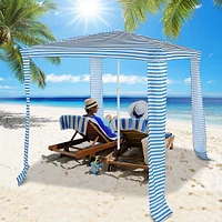 Foldable Beach Cabana Easy-setup Canopy W/ Carry Bag