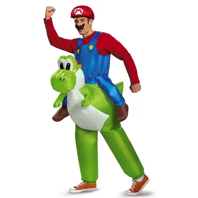 Super Mario Riding Yoshi Adult