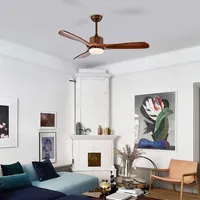 52" Ceiling Fan With Led Light Reversible W/ Adjustable Temperature