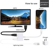 Lightning To Hdmi Hd Video Adapter Sync Data Cable