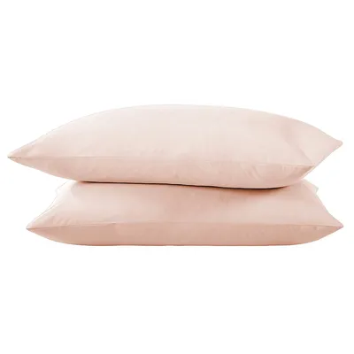 Organic Cotton Pillowcase Set - Crisp Percale Weave Lightweight & Breathable Of 2