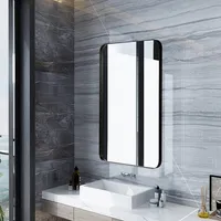 32''x20'' Wall-mounted Rectangle Mirror Metal Frame Bathroom Entryway