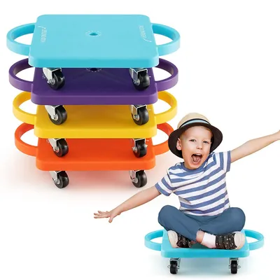 Children Balance Board Sitting Scooter Board -pack Pp Floor Scooter Board