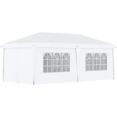 10' X20' Pop Up Tent Foldable Gazebo White
