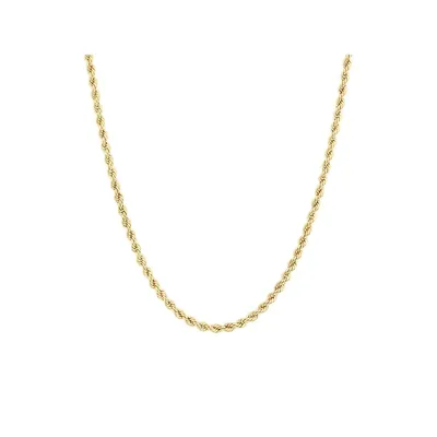 45cm (18") 4mm-4.5mm Rope Chain In 10kt Yellow Gold
