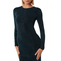 Monica Ruched Glitter Bodycon Dress