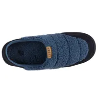 Women's Quilted Recycled Berber With Suede Hoodback Slippers