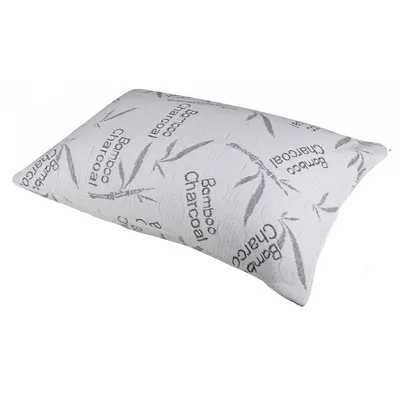 Memory Foam Pillow, Charcoal Bamboo, Hypoallergenic