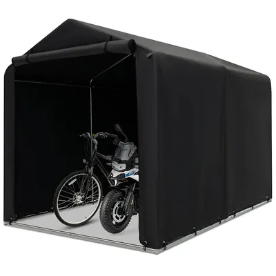 7 X 5.2' Heavy Duty Storage Shelter Outdoor Bike Storage Tent W/waterproof Cover