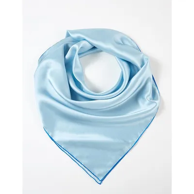 Glacier Pure Silk Scarf | Solid Colour Collection