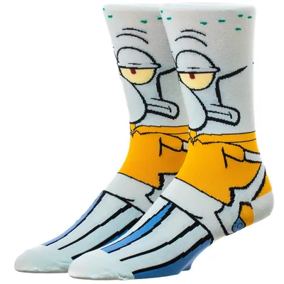 Spongebob Squarepants Squidward Animigos Crew Socks