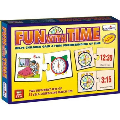 Creative Educational Fun With Time Puzzle