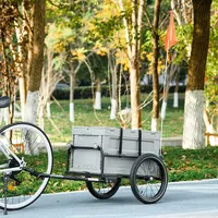 Bicycle Trailer With Removable Storage Box & Folding Frame
