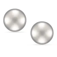 10kt 6mm White Gold Ball Earrings