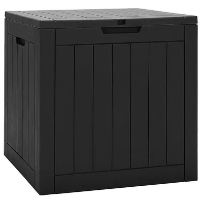 30 Gallon Deck Box Storage Container Seating Tools Organization Deliveries Brown