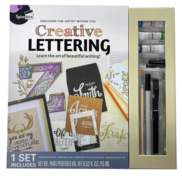 Introduction To SpiceBox Creative Lettering Kit - Unleash Your Inner Artist  and Turn Words into Beautiful Art