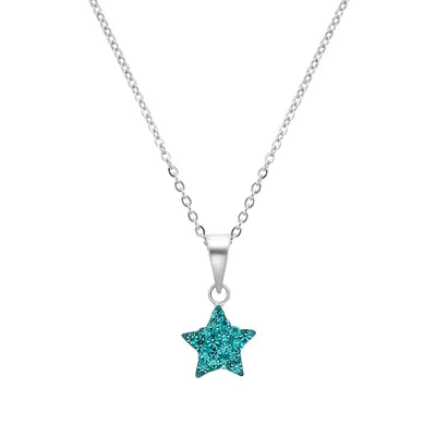 Chain With Pendant For Girls, Silver 925 | Star