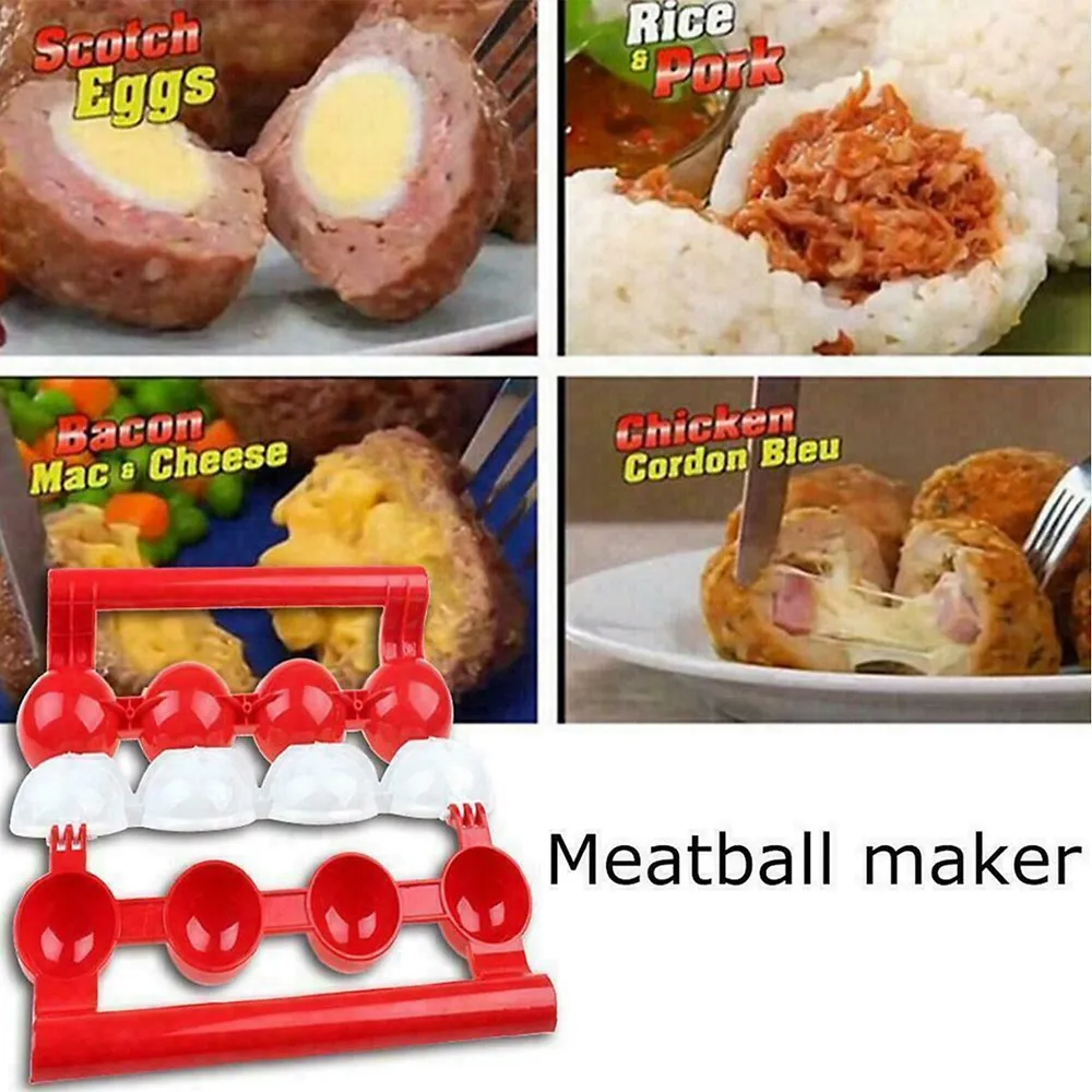 Meatball Mold Making Fish Ball Self Stuffing Food Cooking DIY Mould Kitchen