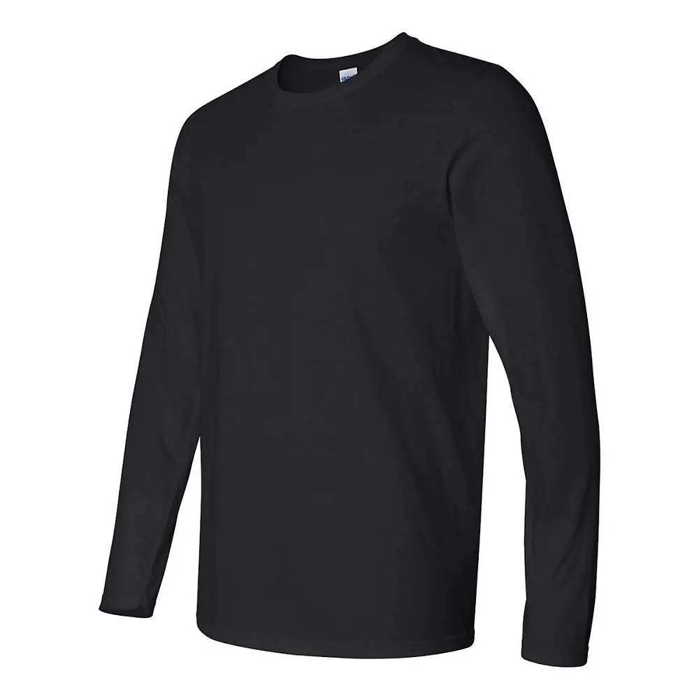 Mens Soft Style Long Sleeve T-shirt (pack Of 5)