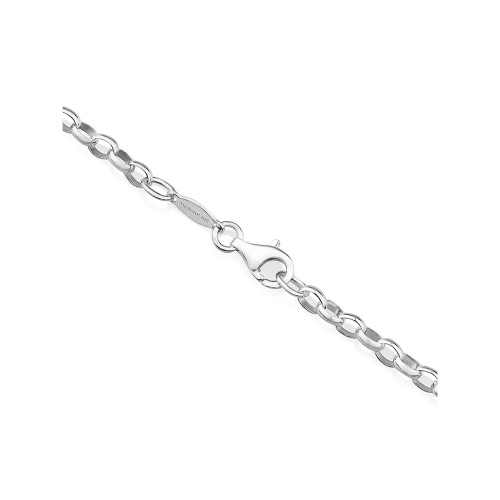 Men's Stainless Steel Necklace Chain, Necklace Chain Silver, Belcher Chain  Necklace, 3.5mm Silver Chain Necklace 18 Inches