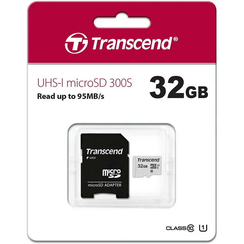 Units Transcend 32gb Microsd Class 10 Micro Sdhc Memory Card With Sd Adapter