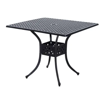 36" Square Metal Garden Dining Table