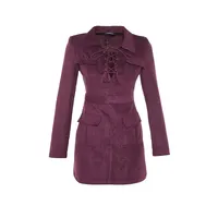 Women Mini A-line Fitted Woven Dress