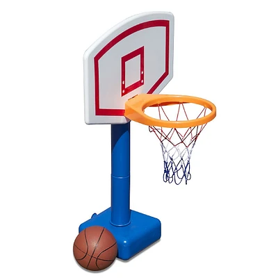 24" White And Blue Water Sports Jammin Basketball Poolside Swimming Pool Game