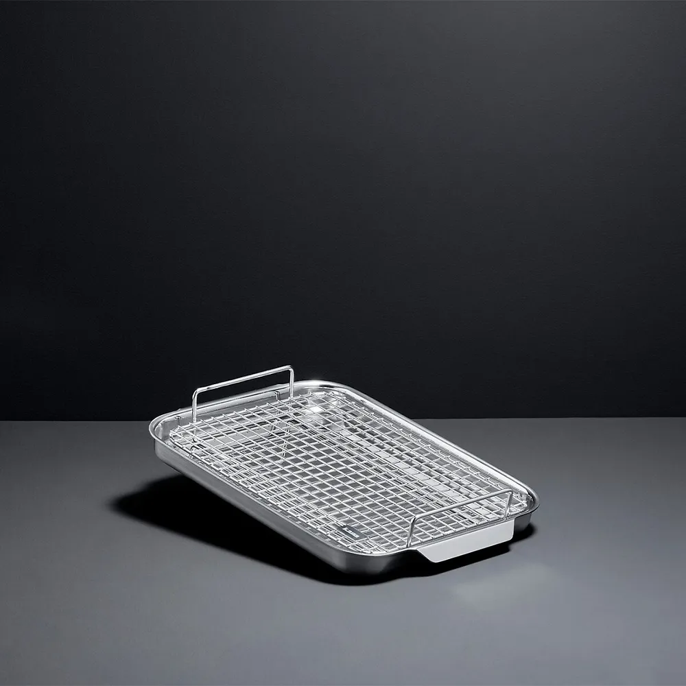 Tri-ply Clad Stainless Steel Quarter Sheet Pan & Cooling Rack