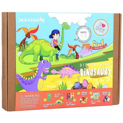 Discovering Dinosaurs - 6-in-1 Craft Box