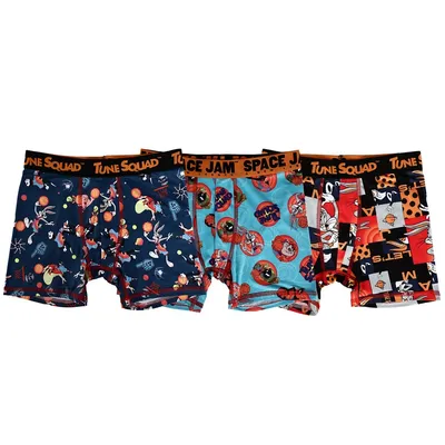 Space Jam Looney Tunes Characters 3 Pack Boys Boxers Set