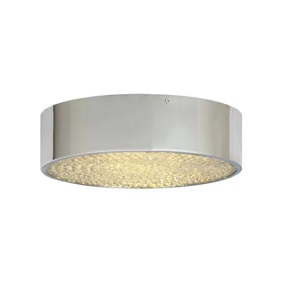 Drum Ceiling Light With Integrated Leds, 12'' Diameter, From The Dublin Collection