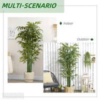 6 Ft Artificial Bamboo Tree In Pot For Home Office Decor