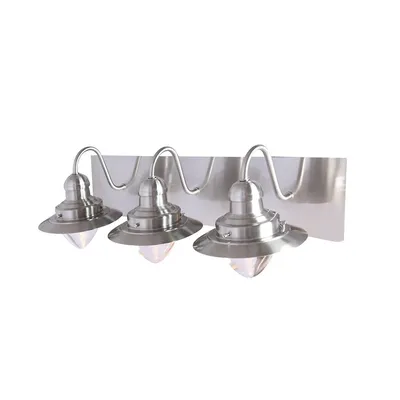 3 Light Vanity Lightt, 20.5'' Width, From The Baltimore Collection, Nickel Finish