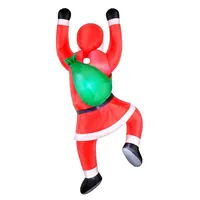Animated 6.5 Foot Inflatable Hanging Santa