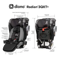 Diono Radian 3qxt+ Firstclass Safeplus All-in-one Convertible Car Seat - Black Jet
