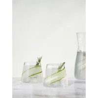 Calina Borosilicate Mountain-shaped Drinking Glasses - Set Of 4
