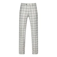 Slim Fit 2pc Grey Check Double Breasted Suit