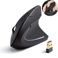 Wireless Vertical Ergonomic USB Mouse - Optical Model - Right Handed - For Laptop Desktop PC