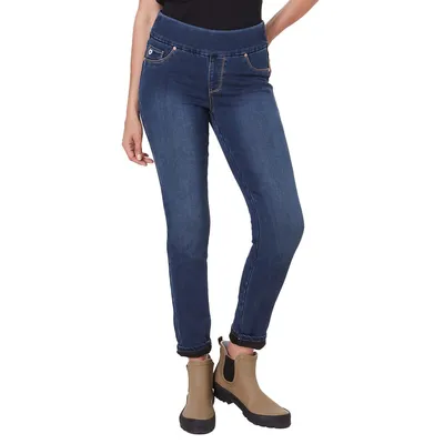 Liette Skinny Denim Blue Lined Jeans