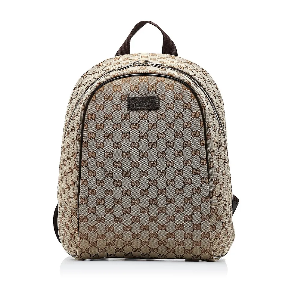 large gg canvas backpack