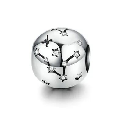 Sterling Silver Pisces Zodiac Sign Charm
