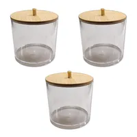 Set Of Storage Jar With Bamboo Lid