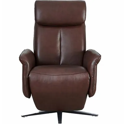Flair 30.5 In. Manual Headrest Top Grain Leather Power Recliner