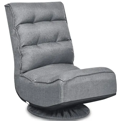 Gaming Chair Fabric 6-position Folding Lazy Sofa 360 Degree Swivel